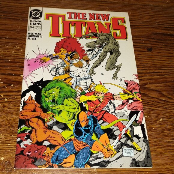 The New Teen Titans #64 (DC comics,1990) - Picture 1 of 3